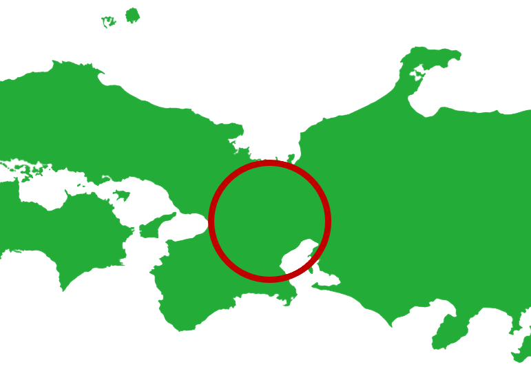 対応エリア 近畿地方を中心に周辺地域の地図アップ